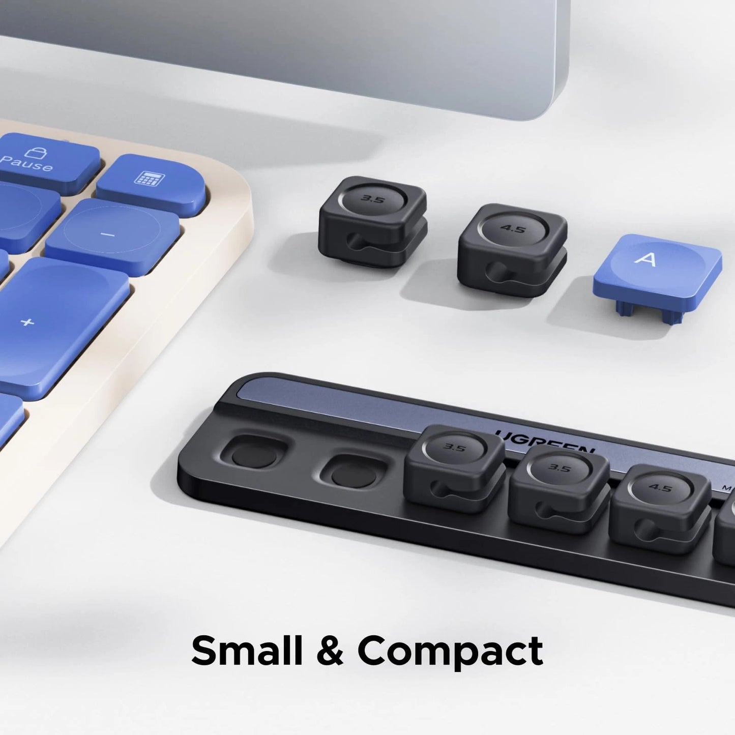UGREEN Desk Cable Organizer, Magnetic Cord Holder 6 Pack, Silicone Cable...