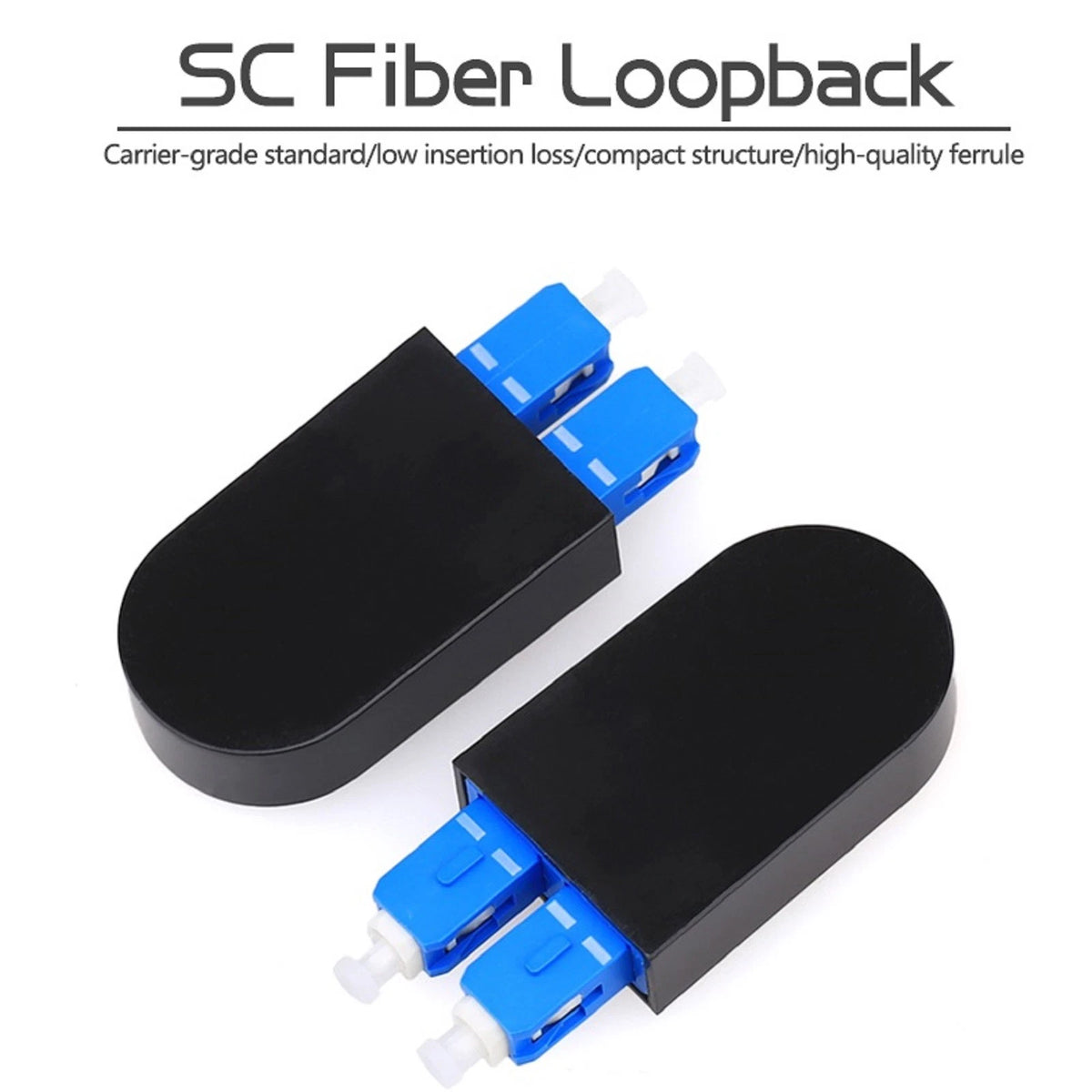 SC/UPC 9/125 Single  Mode Loopback Fiber Optic Tester Optical Adapter Connector