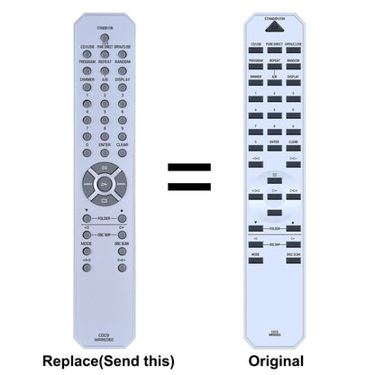 WR96060 Remote Control For Yamaha CD Player CDC9 CDC600