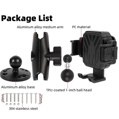 FPN Screw-Mounted Phone Mount Holder with Vibration Dampener [Camera Black