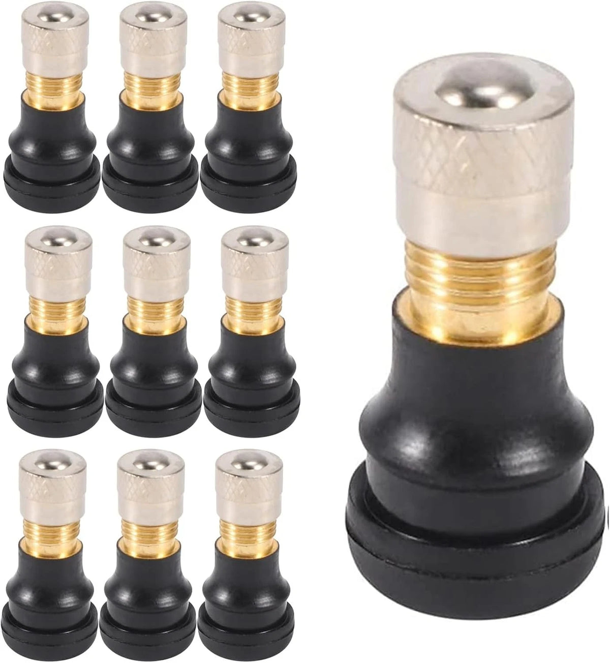 10 Pcs Electric Scooter Vacuum Valve wide range of electric scooters, Black