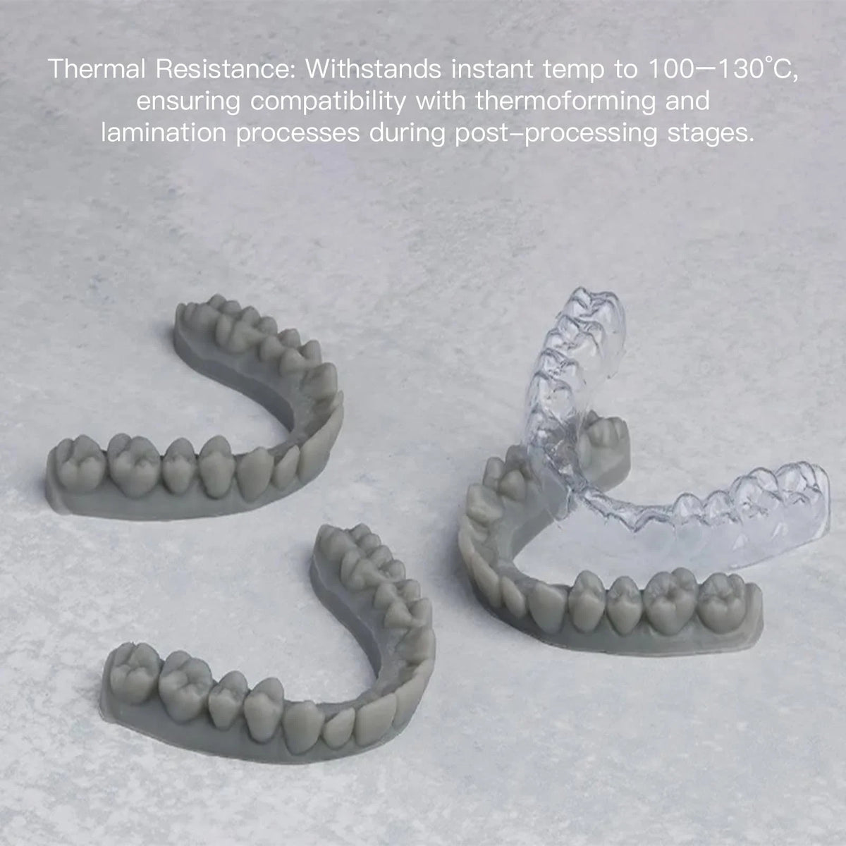 Cretbee Dental Orthodontic Model 3D Printer Resin Low 1000g, Light Grey