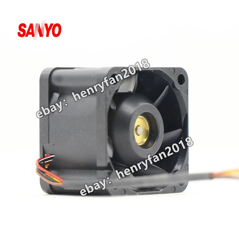 SANYO DENKI 9GV0412P3J08 DC 12V 0.60A 40*40*28MM 4-Pin Server Cooling Fan