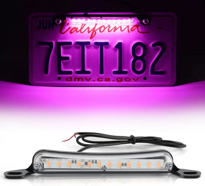 LivTee License Plate Light, Extremely Bright LED Lights Purple