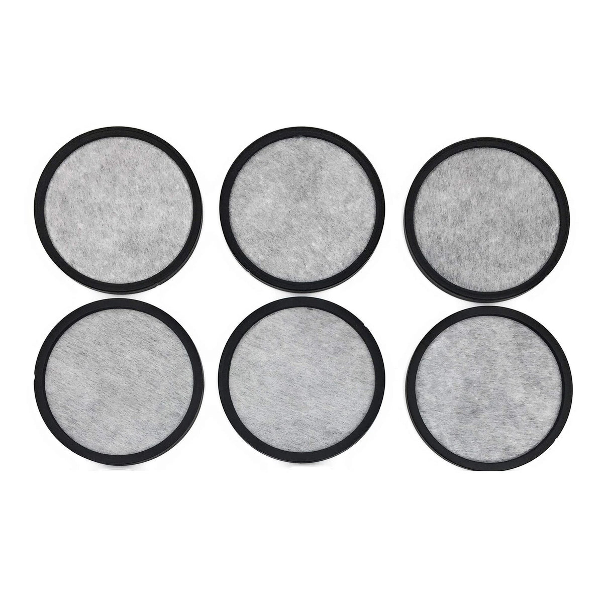 Xcivi Replacement Coffee Maker Water Filtration Set Filter 7 Piece Set, Black