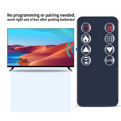 Replacement Remote Control For Various  Recessed Mounted Electric Fireplace