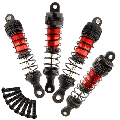 GDOOL Front & Rear Aluminum Shocks Absorber Damper Set 14510B Accessories Red