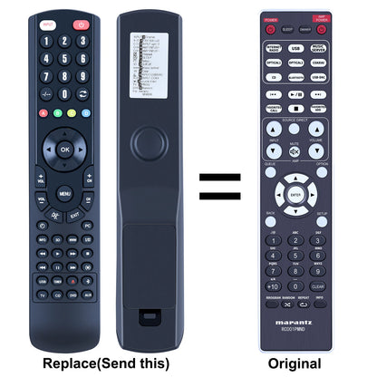 Replacement Remote Control For Marantz RC001PMND, ND8006, PM8006