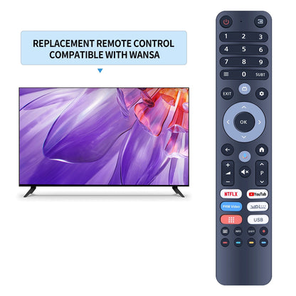 For Wansa Smart TV Replacement Remote Control without Voice