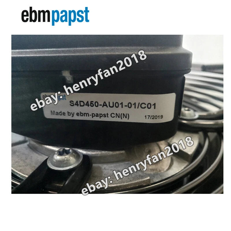 Ebmpapst S4D450-AU01-01/C01 Axial Fan 400VAC ??450MM 0.61A Condenser Cooling Fan