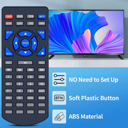 Replacement Remote Control For DR.J DP1401 DP1202 DVD Player