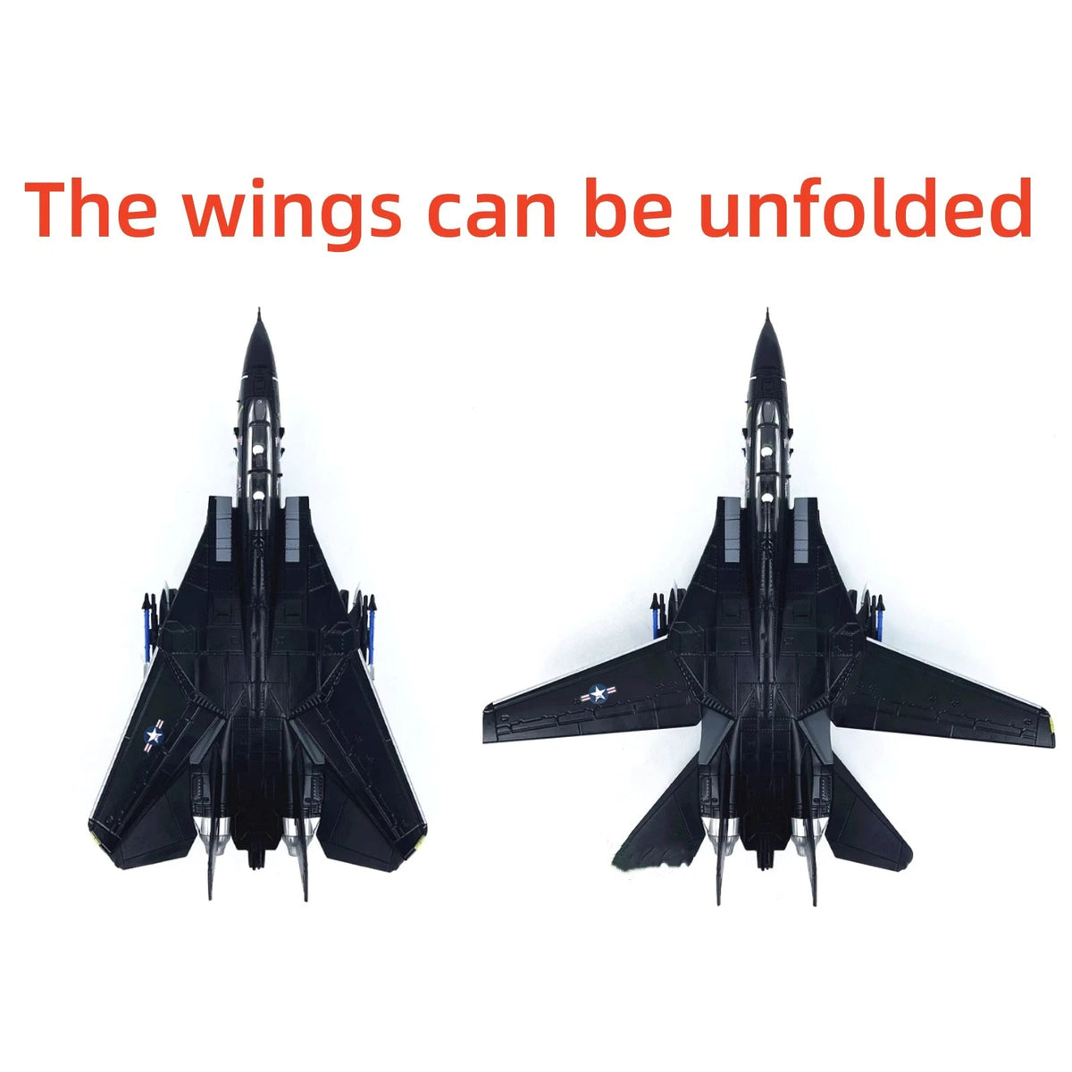 1:100 F-14 Tomcat US Fighter VX-4 Plane Model Alloy Aircraft Military Decoration