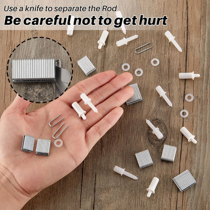 Jetec 125 Pieces Plantation Shutter Repair Kit Includes 85 Pcs Spring Loaded...