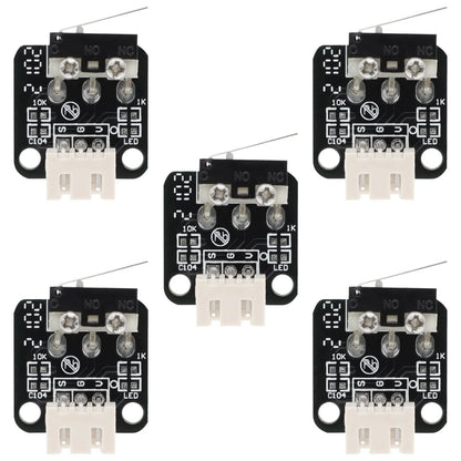 3D Printer Part End Stop Limit Switch，5 Pcs Micro Mechanical Switch 3 Black
