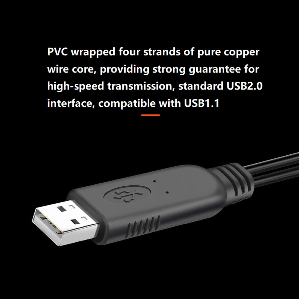 USB M to PS2 PS/2 F Extension Cable Y Splitter Connector For Keyboard Mouse