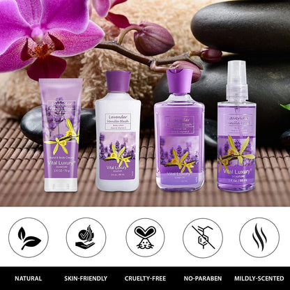 Vital Luxury Bath & Body Travel Kit - Lavender Vanilla Blush