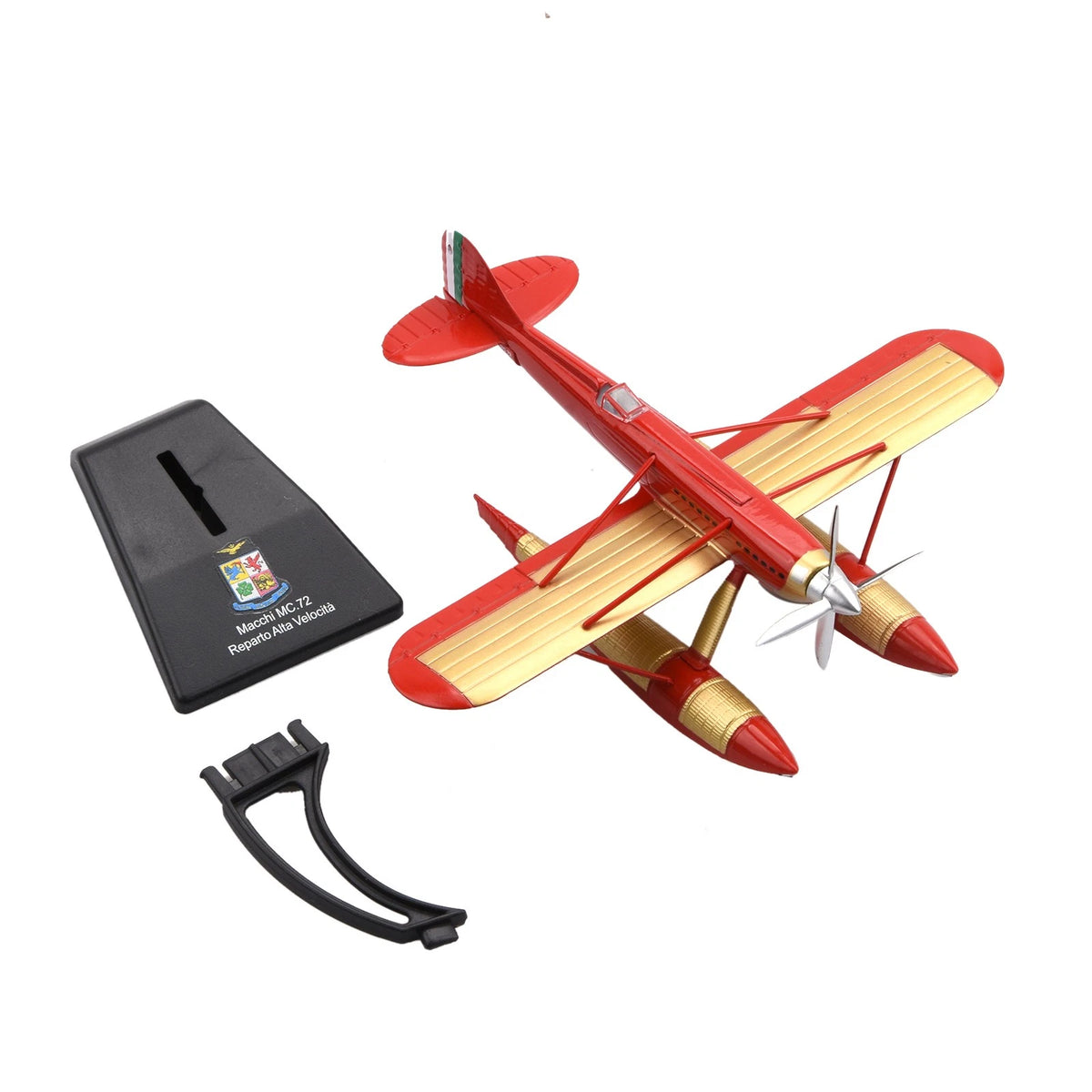 12cm Diecast Alloy 1/72 Scale WWI Italy Macchi MC.72 Racing Seaplane Decor Gift