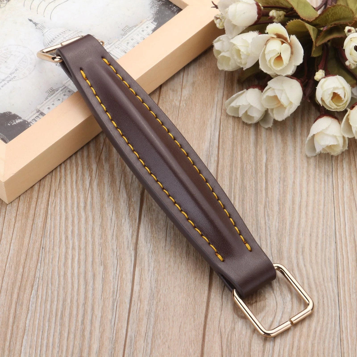 1Pc Guitar Leather Handle With Fitting For Marshall Amp AS50D AS100D Coffee aa