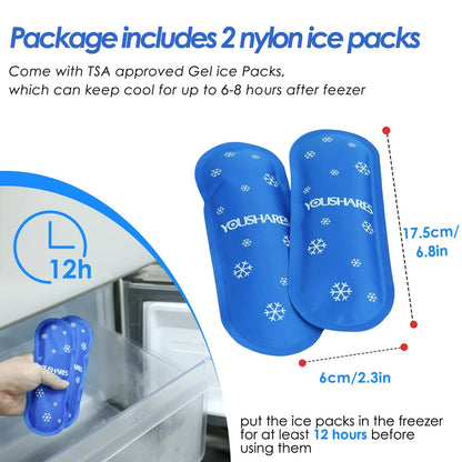 YOUSHARES Insulin Cooler Travel Case, GLP-1 8.5 x 3.5 x 1.8 inches, 01_Black