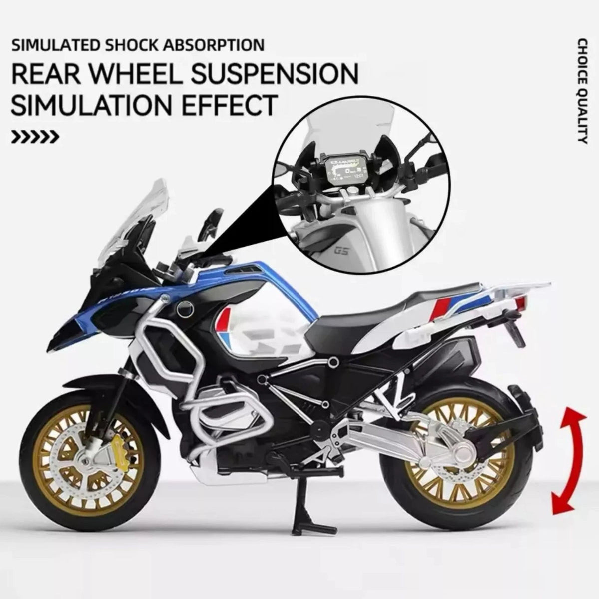 18.5cm Diecast Alloy 1/12 Motorcycle Motorcycle Model Xmas Birthday Gift