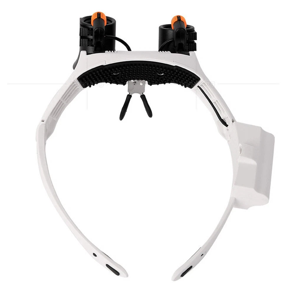 3-10X Adjustable LED Headband Magnifying Glasses Jeweler Watchmaker Repair Tool