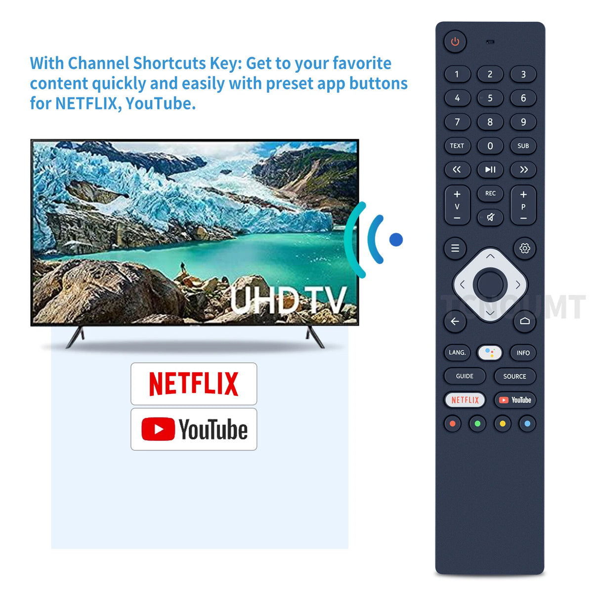 Voice Remote Control For Nokia SMART TV 3200B 3900A