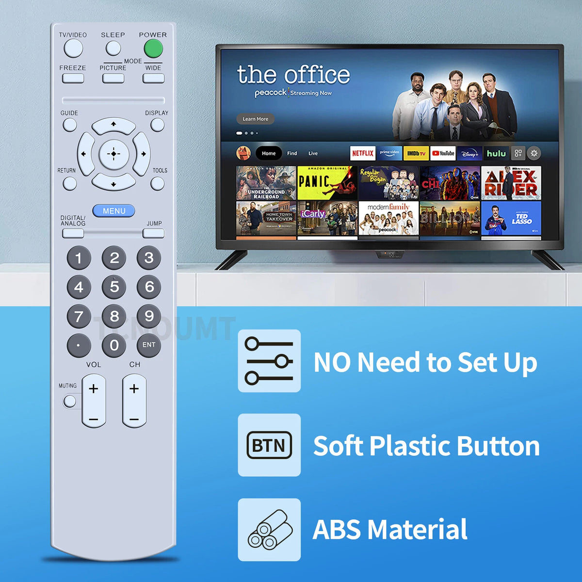 RM-YD012 Remote Control For Sony TV KDL-40V2500 KDL-46V2500 KDL-V32XBR2