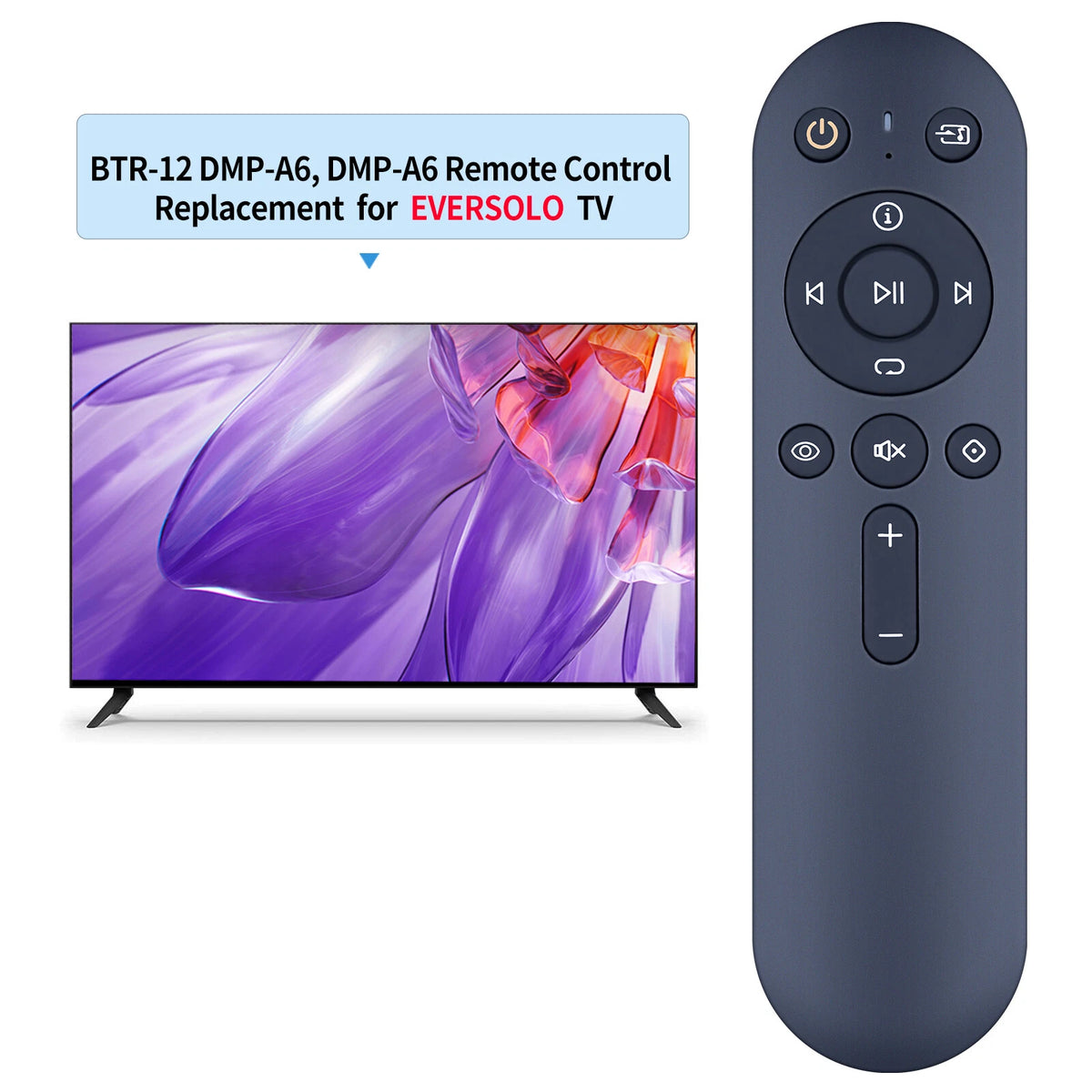 Bluetooth Remote Control For Eversolo BTR-12 DMP-A6, DMP-A6 Master,DMP Series