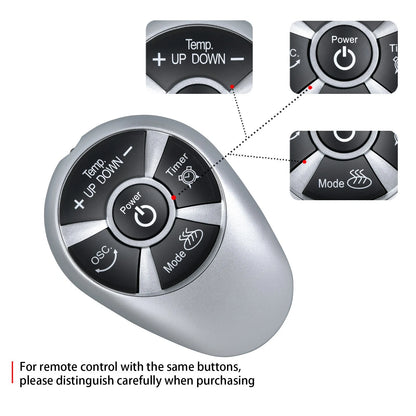 Remote Control For Comfort Zone Oscillating Ceramic Tower Space Heater CZ499R