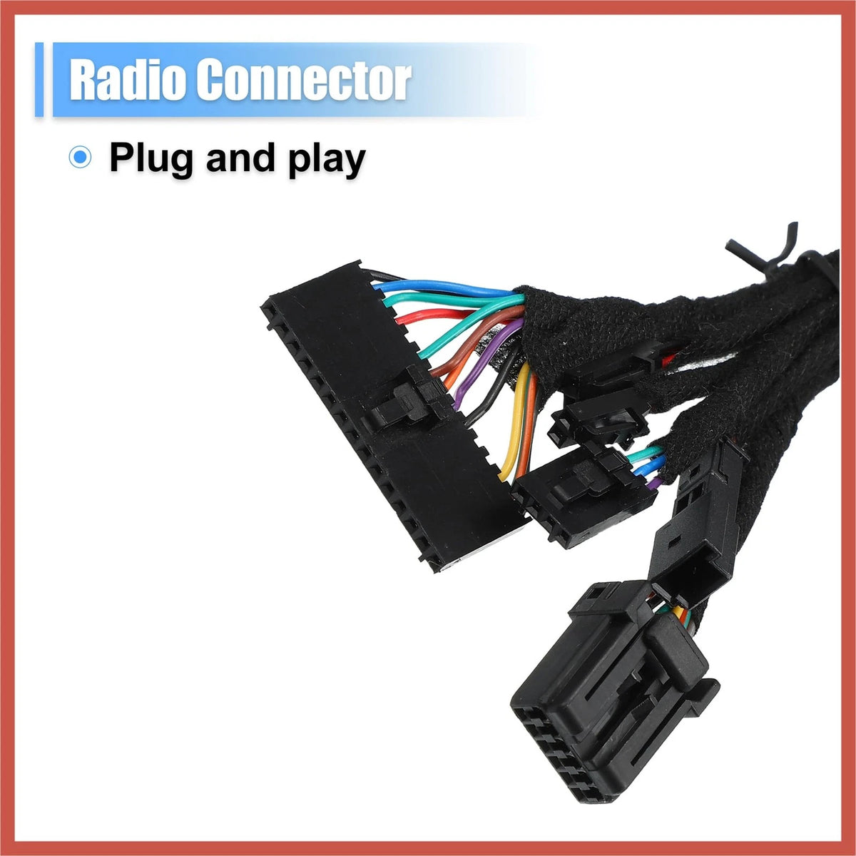 ACROPIX 68163713AC Steering Wheel Wiring Harness Audio 15.35'', Black