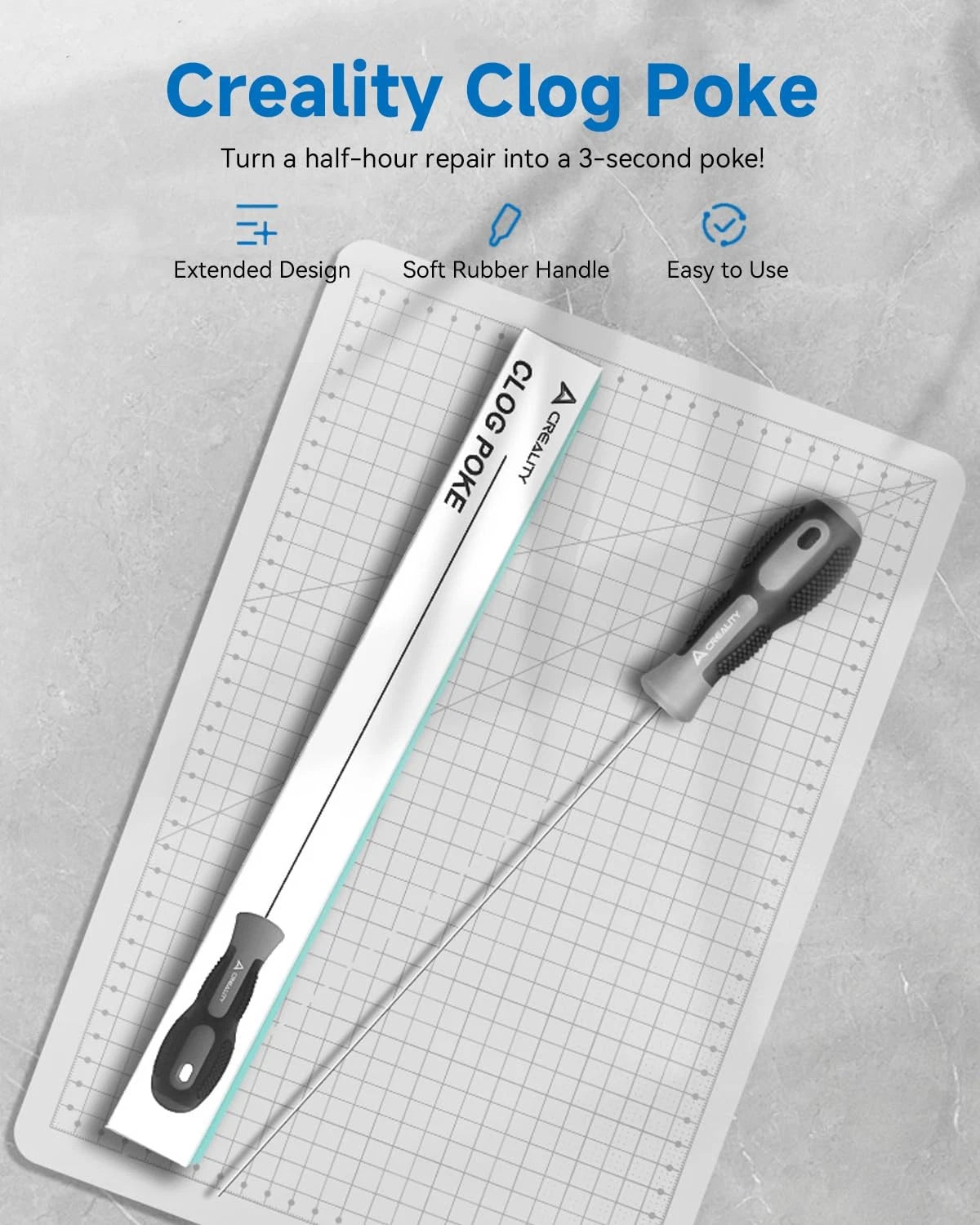 Creality Official Clog Poke, 0.4mm Needles Cleaner Perfect for Any 1.75mm 3D...