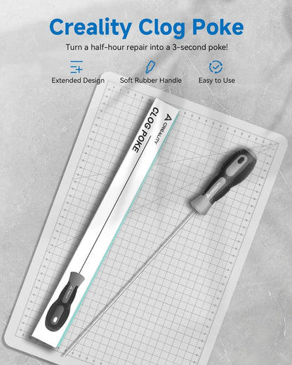 Creality Official Clog Poke, 0.4mm Needles Cleaner Perfect for Any 1.75mm 3D...