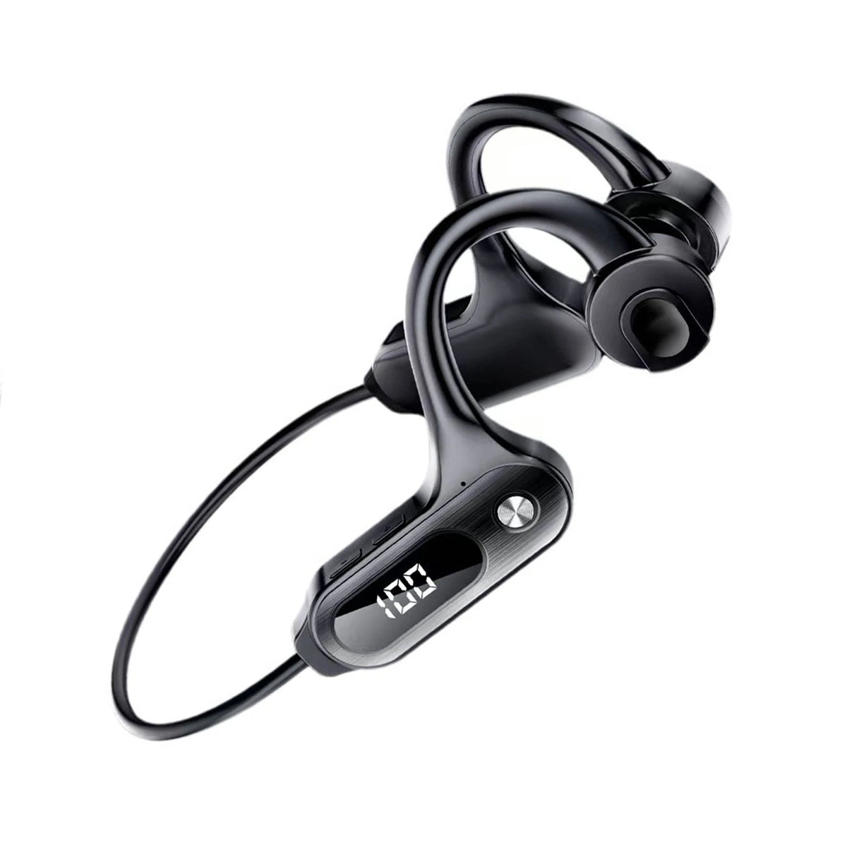 Bone Conduction Headphones Stable Transmission  LED Digital Screen Work