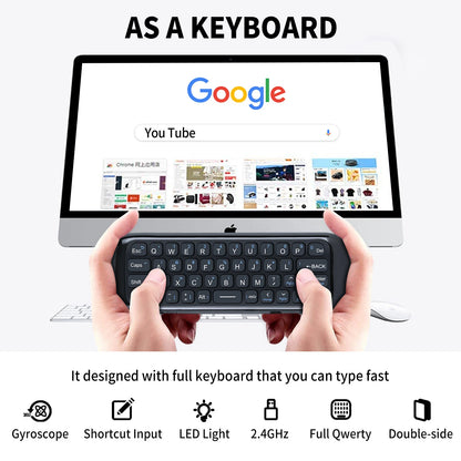 M8 Air Mouse Google Voice Remote Control With 2.4G Mini Wireless Keyboard