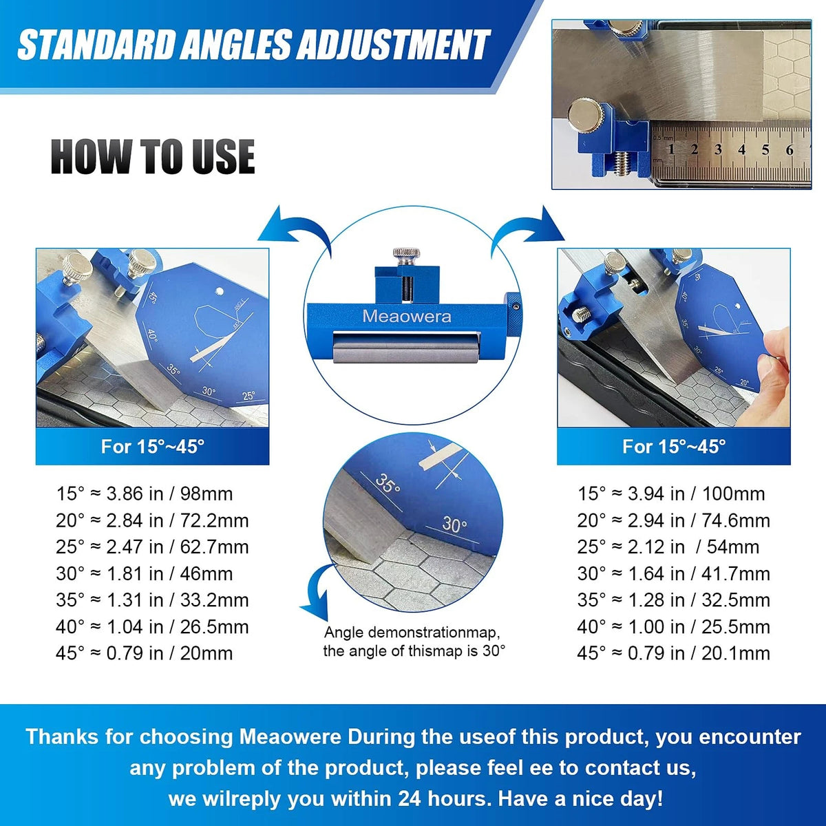 Chisel Sharpening Kit with 105*26*53mm, Blue Honing Guide and Stone