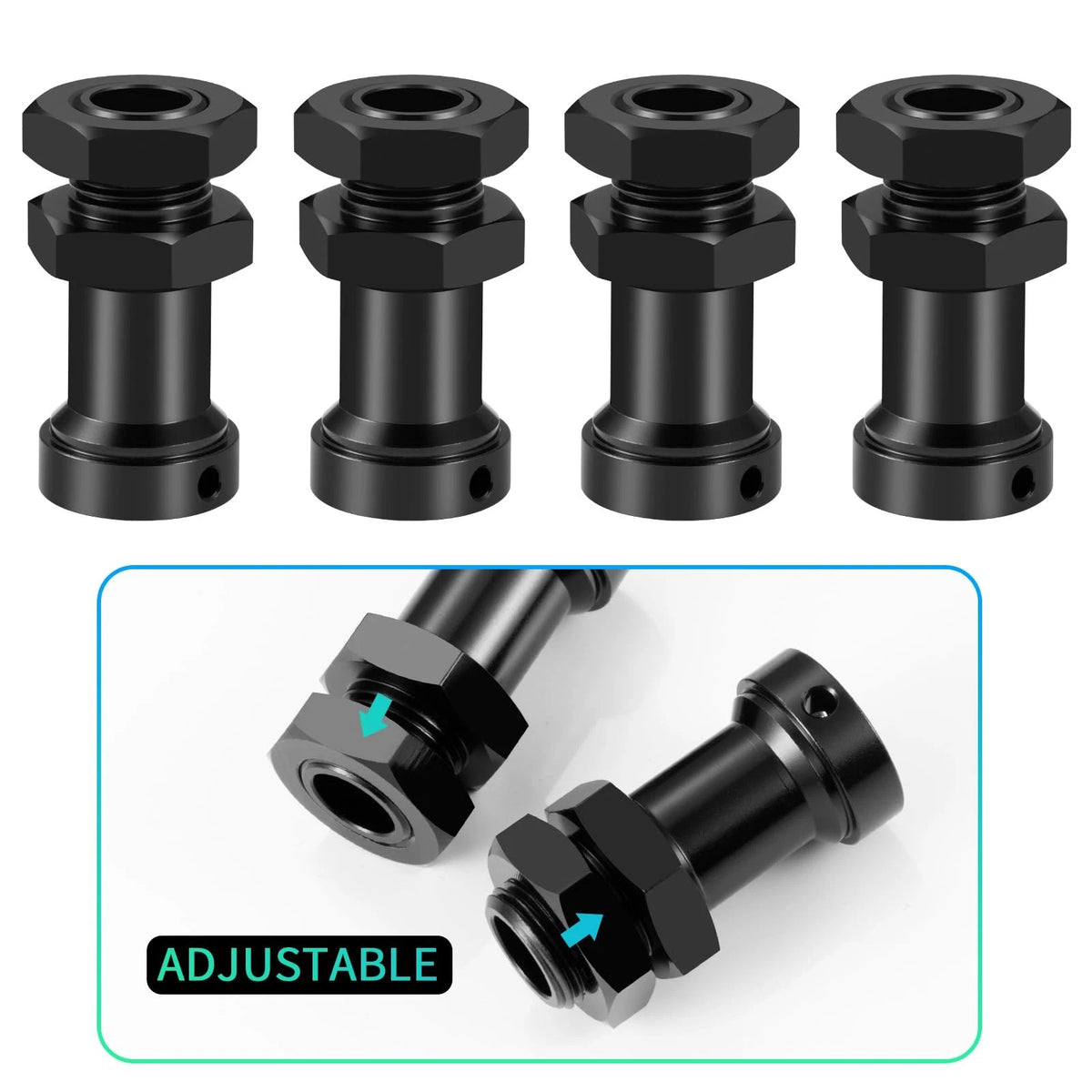 Benedict Harry +20mm Wheel Hex Hubs Adapters for 1/8 ARRMA Typhon 6S RC Car...