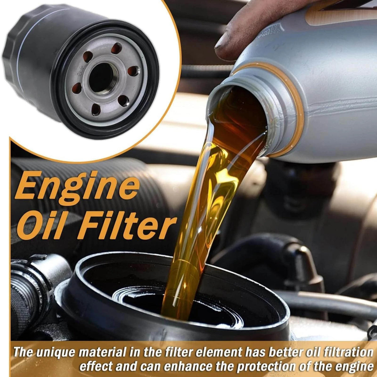 15208AA12A Engine Oil Filter For Subaru Legacy GT 2.5L Turbo EJ255 2005-12 Sedan