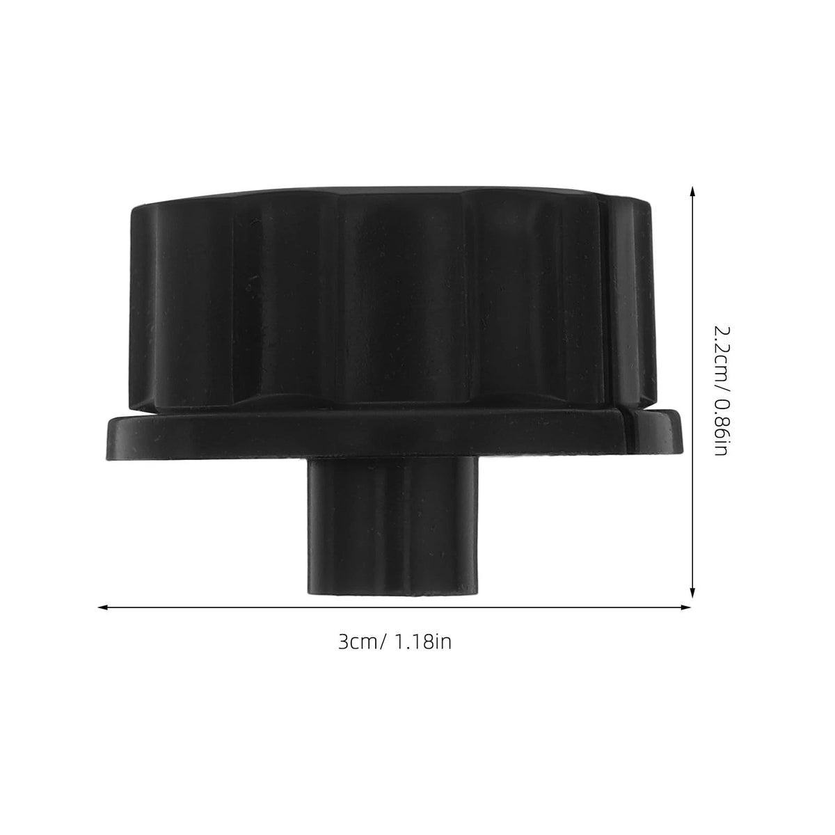 Replacement Knob for Air Fryer Parts : Universal 3.00X3.00X2.20CM, Black