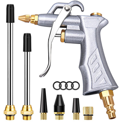 JASTIND Industrial Air Blow Gun with Brass Adjustable Flow Nozzle and 2...