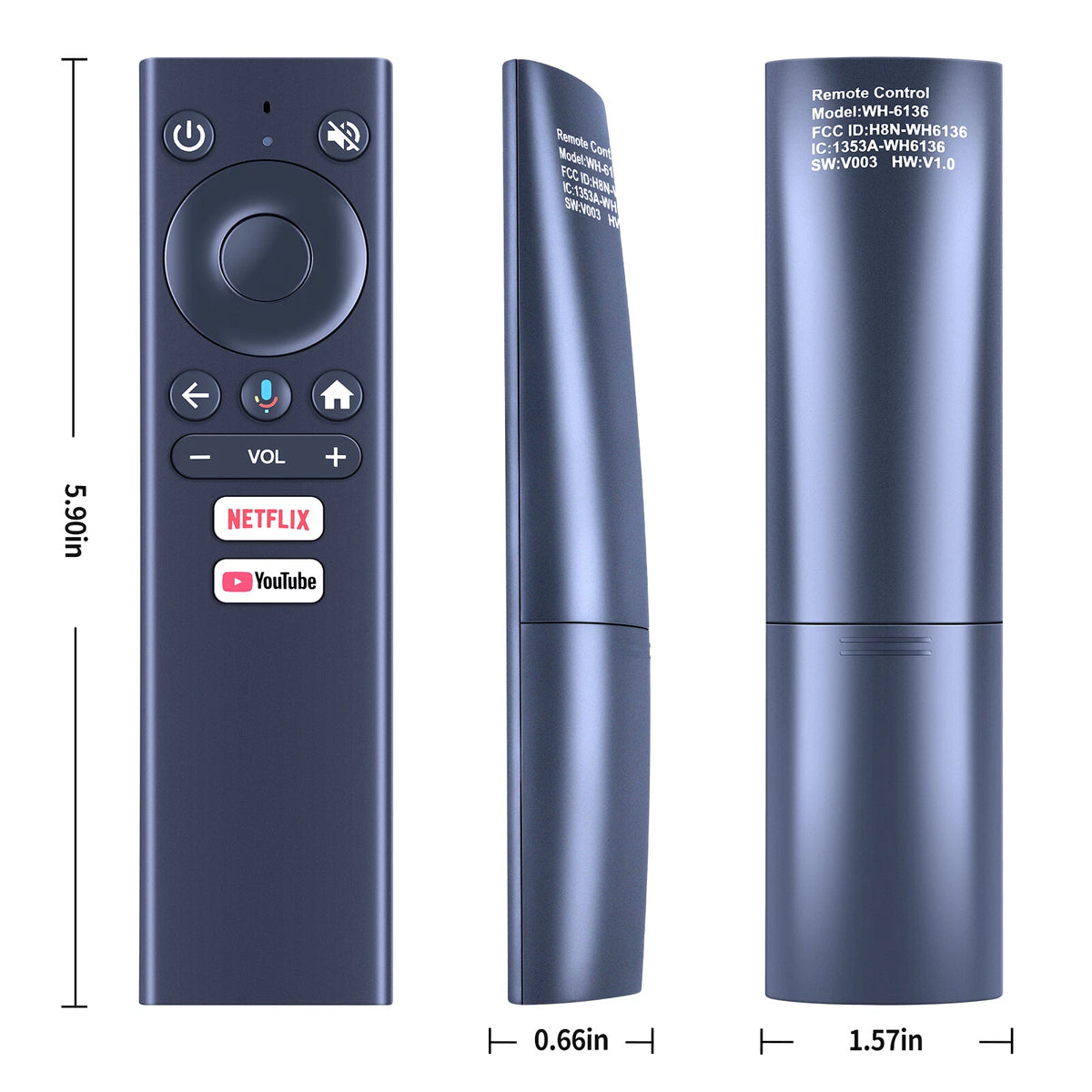 Remote Control For Dynalink Android TV Box Smart Streaming Media Player Voice