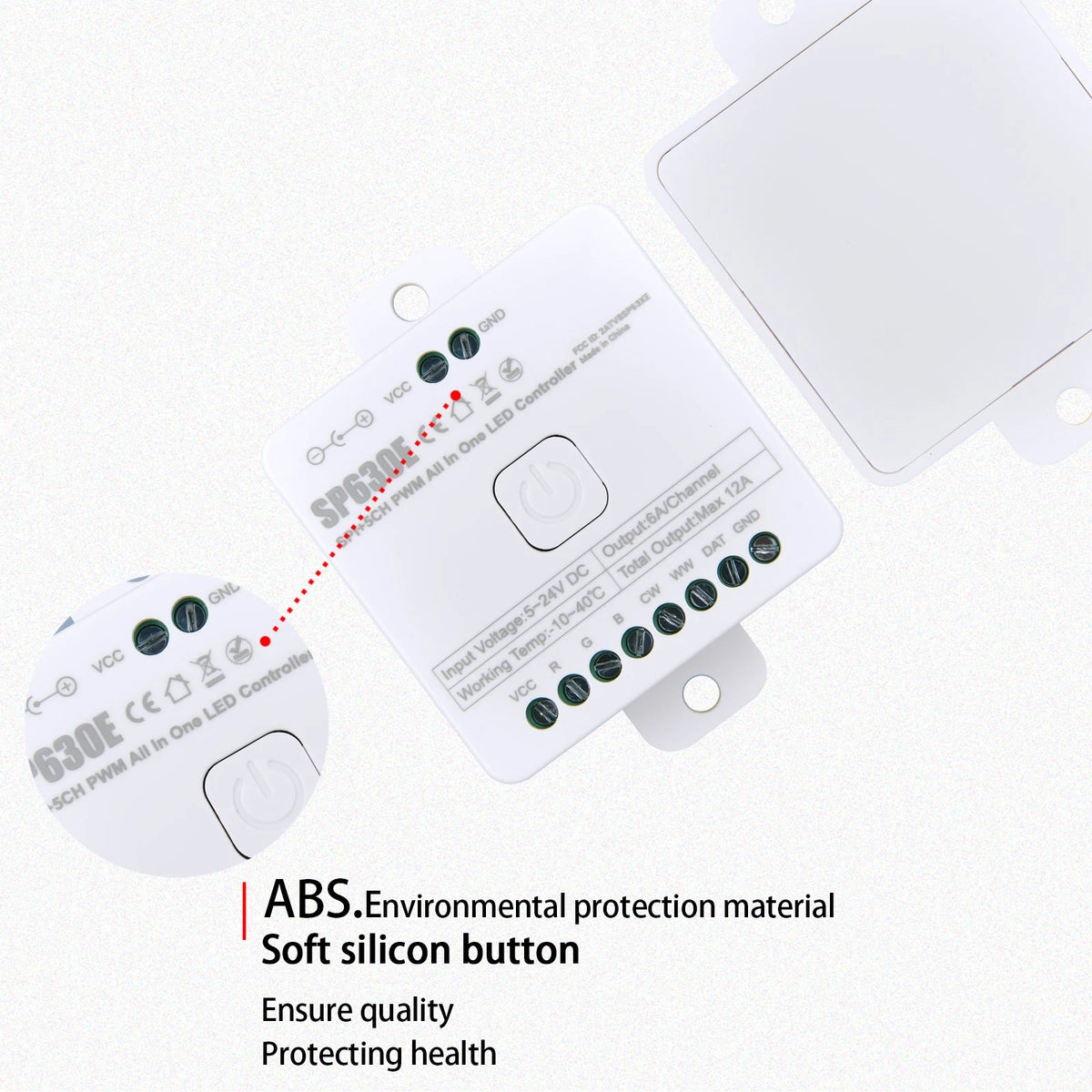 SP630E Bluetooth LED Controller Support PWM Monochrome CCT RGB RGBW RGBCCT