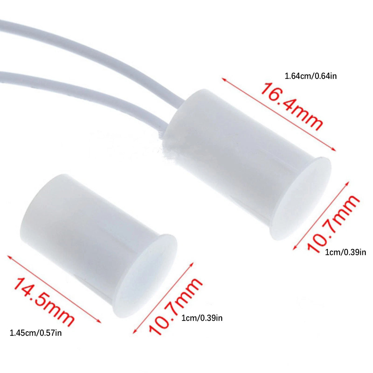 10 x RC-33 NC Wired Door Contact Sensor Alarm Magnet Reed Switch 100V