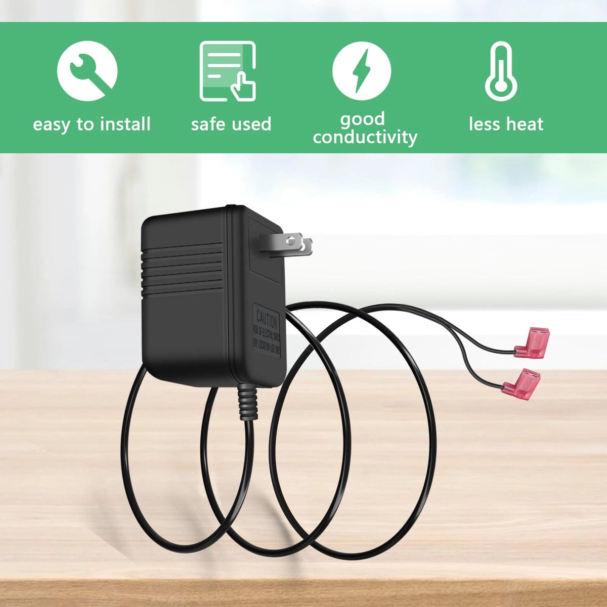 24 Volt AC Water Softener Power Supply for Whirlpool Black
