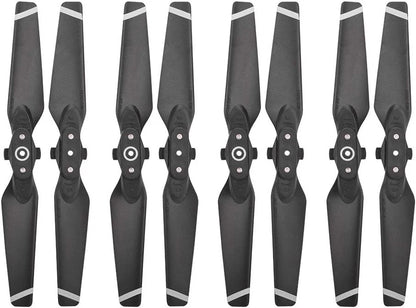 8pcs Propeller for DJI Spark Drone,4730F Quick-Release Black White Stripe
