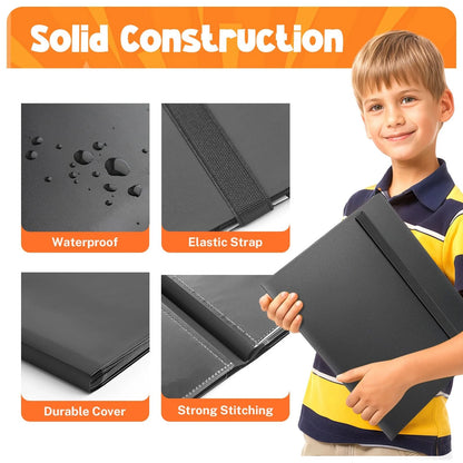 Card Binder, 9 Pocket Trading 12.5 inches x 9.65 x 0.5 inches, Black