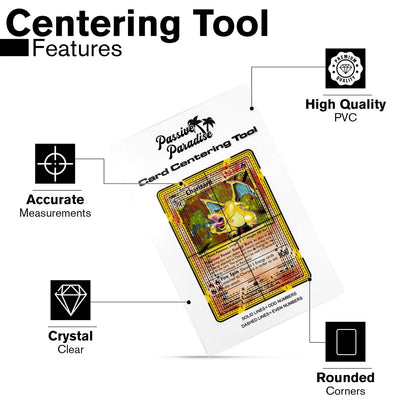 Passive Paradise Card Grading Centering Tool Set for Pokemon - Magnifying...