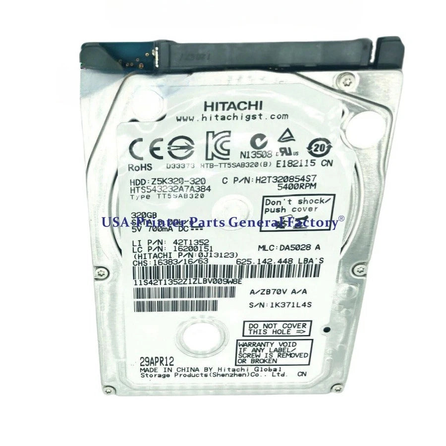 320GB CF367-67913 Hard Disk Drive Firwmare For HP LaserJet Enterprise M830