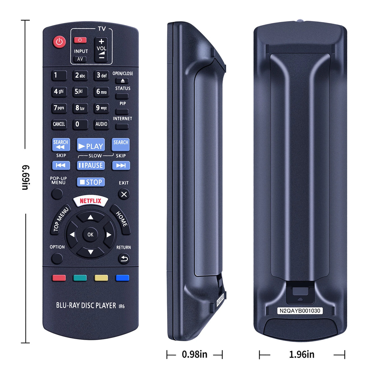 N2QAYB001030 Remote Control For Panasonic Disc Player DMP-BDT175