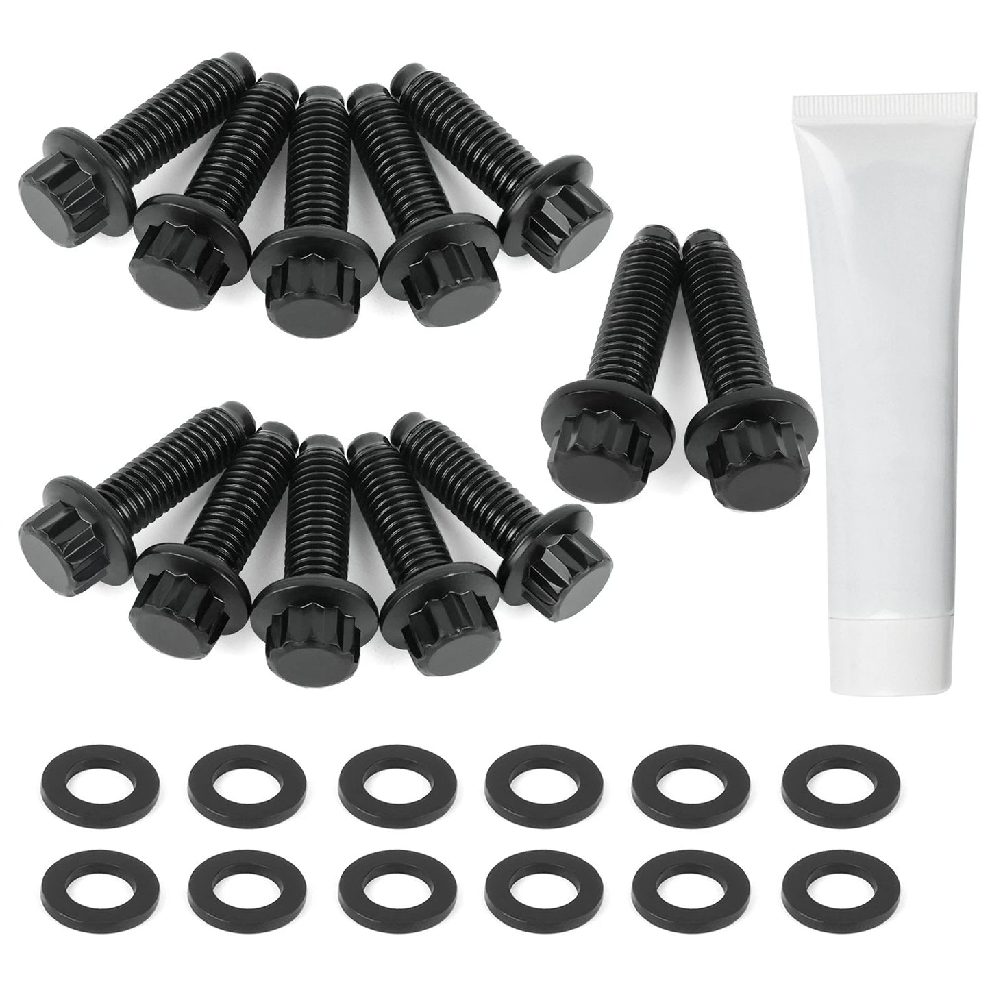 12PC Bolt Set For 2001-2016 GM Duramax LB7 LLY LBZ LMM and LML 6.6L V8 Diesel