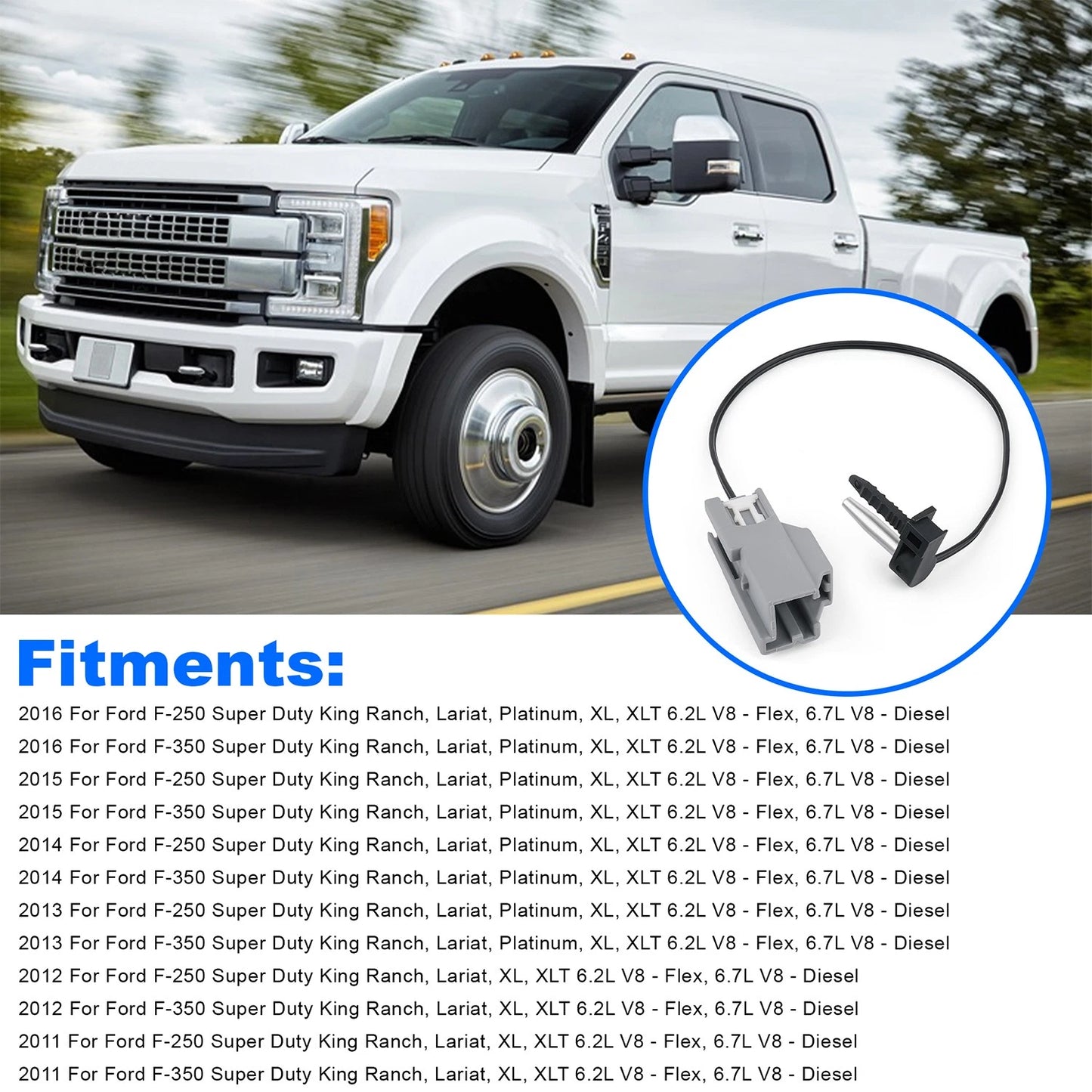 Evaporator Temperature Sensor For Ford F-250 F-350 Super Duty 11-16 BC3Z19C734A